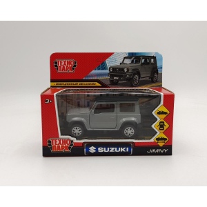 Машина Технопарк металл. Suzuki Jimny серый (11,5см) дв,багаж,инерц,в/к JIMNY-12FIL-GY