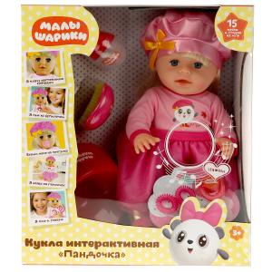 Кукла Карапуз Малышарики, Пандочка (40см) пьет,пис,плачет,15песен,6акс. Y40SBB-P