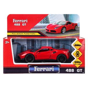 Машина Технопарк металл. Ferrary 488 gtb (12см) дв,багаж,инерц,в/к 2210C0139-R3 