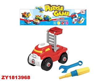 Конструктор-техника 1318-62 с отверткой (пожар.машина) в пакете