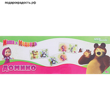 Домино (28дет) Маша и Медведь 80116 (Степ)