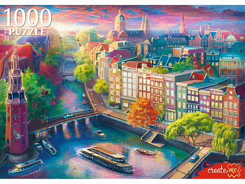 Пазлы (1000эл) Амстердам с высоты причьего полёта Ф1000-0193