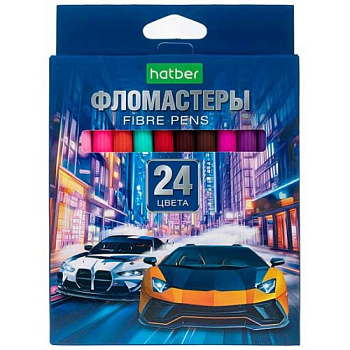 Фломастеры 24цв. ХАТ "Дрифт" 089909 ECO,к/к,е/подвес