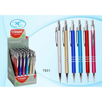 Ручка авт. шар. синяя 0,7мм 7631