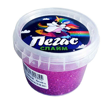 Слайм Прихлоп Пегас голография (90гр) сиреневый 00309