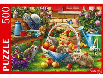 Пазлы (500эл) Семья ежей П500-8333