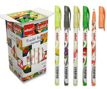 Ручка масл. шар. ELLOTT MD-95 синяя,игольч.,0,7мм,ароматиз.,асс.