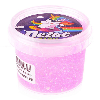 Слайм Прихлоп Пегас битое стекло (90гр) розовый 00311