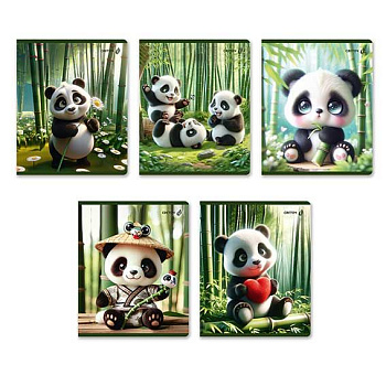 Тетрадь 48л. (клетка) SVETOCH "Бамбуковый рай" Т88 (01480) мел.карт.,асс.