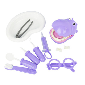 Игр. набор Стоматолог Бегемотик (9пред) в/сет У1122 (Совтехстром)