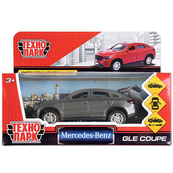 Машина Технопарк металл. Mercedes-Benz Gle Coupe серый (12см) откр.дв. в/к GLE-COUPE-GY
