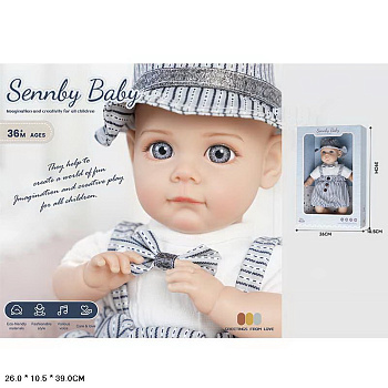 Кукла-пупс ER332E 39см. звук в/к