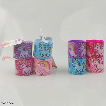 Пружинка-радуга 6,5 см QX105 пони