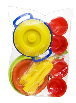 Набор посуды Настенька (23дет) в/п 9316 (Росигрушка)