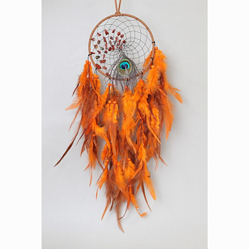 Украшение-оберег Ловец Снов-Блики заката (16*63см) 216-033