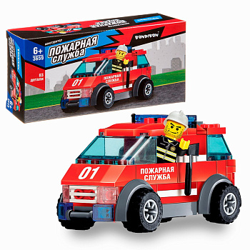 Bondibon Конструктор Пожарная Служба Машина (83дет) ВВ3659