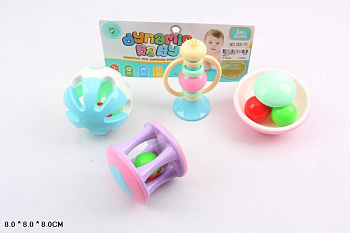 Набор погремушек 355-1V (4шт) в пакете