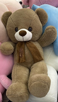 МШБ.Медведь 38/60см с шарфом 3цв. D38102