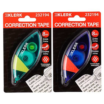 Коррект. лента КЛЕРК 5мм* 8м 232194 съёмн.колп.,асс.