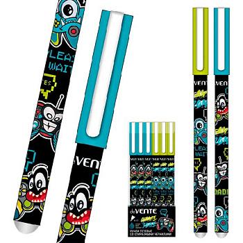 Ручка гелевая "Пиши-стирай" deVENTE "Game Zone" 5051363 синяя,0,5мм,с ласт.,корп