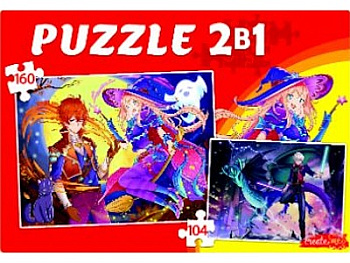 Пазлы 2-в-1 (104,160эл) Мир аниме №3 П104-160-8133