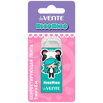 Коррект. лента deVENTE 5мм* 6м "NicoNico:-)" 4062331 мятн.непрозр.корп.,фрон.апп