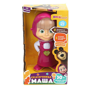 Сказочник Маша и Медведь (30+ песенок,фраз,сказок,Маша) HT1441-R в/к