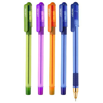 Ручка масл. шар. deVENTE "Mr. Gold" 5073533 синяя,игольч.,0,5мм,ультраглад.письмо,п/прозр.корп.асс.