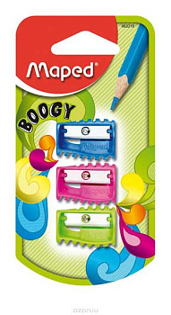 Точилка 1отв. MAPED Boogy 063210 3шт/блистер
