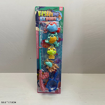 Игра "Рыбалка" 501-6 с крючком 4рыбы на листе