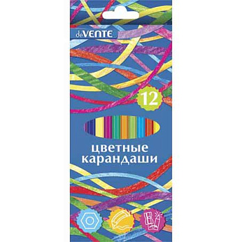 Карандаши пластик. 12цв. deVENTE "Животный мир" 5022314 к/к