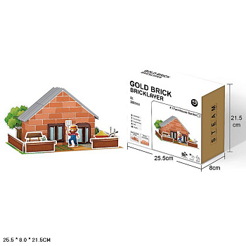 Конструктор XC-A10 из кирпичиков Домик фермера (200дет) в/к