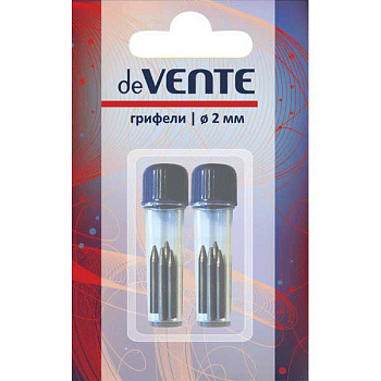 Грифель для чертежных инструментов 2мм deVENTE 17мм 2*4шт,блистер 5094300