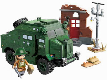 Мини-конструктор 21023 Броневик (492дет)