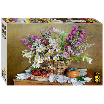 Пазлы (1500эл) Натюрморт с ромашками 83084 (Степ Пазл)