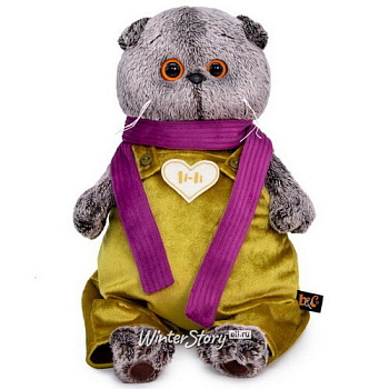 Кот Басик в бархатном комбинезоне Ks30-209