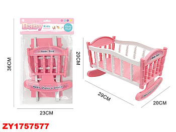 Кровать для куклы YL668C-3 (качалка) в пакете