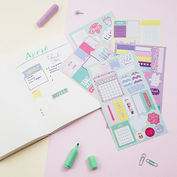 Набор бумажных наклеек MESHU "Good vibe" 5шт. MS_43772