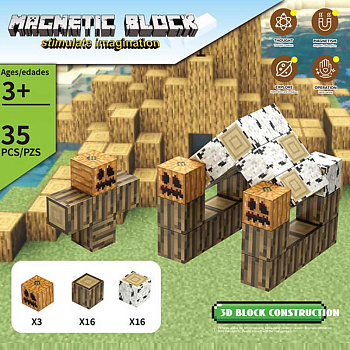 Конструктор магнит Z03A (35шт) в/к