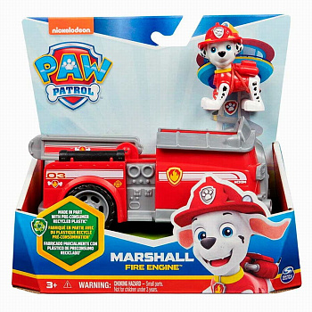 Paw Patrol Машинка с фигуркой Маршалл (15см) 43674