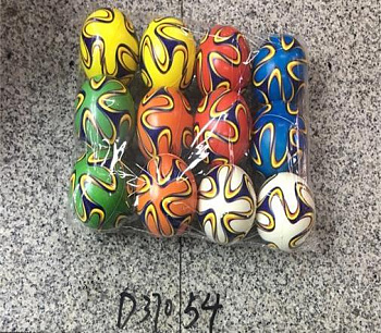 Мяч лёгкий 7,6см (12шт/уп) в/п Цена за шт цветочек D37054