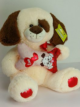 МШБ.Собака 40см с косточкой D36731