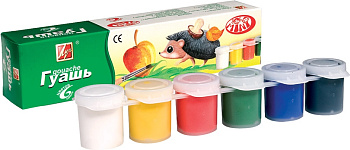 Гуашь  6цв. 15мл. ЛУЧ "Zoo" 19С 1250-08 блок-тара