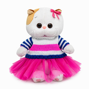Кошечка Ли-Ли BABY (20см) в полосатом свитере и юбке LB-143