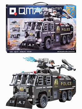 Мини-конструктор 11018 Бронированная машина Спецназ (847дет) в/к