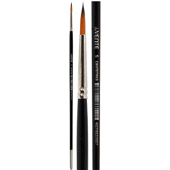 Кисть синтетика № 5 круглая deVente "Art" 8073007 удлин.дерев.ручка