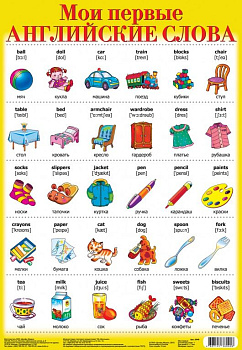 Плакат Мои первые английские слова-1 2040 (Дрофа-Медиа)