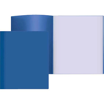Папка с вкладышами/ 60 ATTOMEX А4 3105003 непрозр.синяя,500мкм,фактура "песок",в
