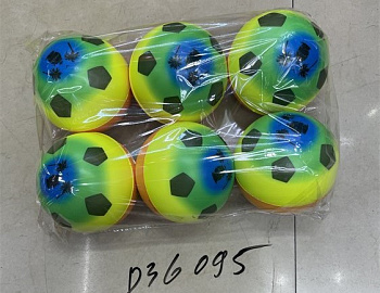 Мяч лёгкий 10,0см (6шт/уп) Цена за шт D36095