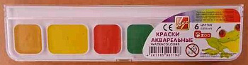 Краски  6цв. ЛУЧ "Zoo" 19С 1248-08 аквар.,б/к,пл./уп.